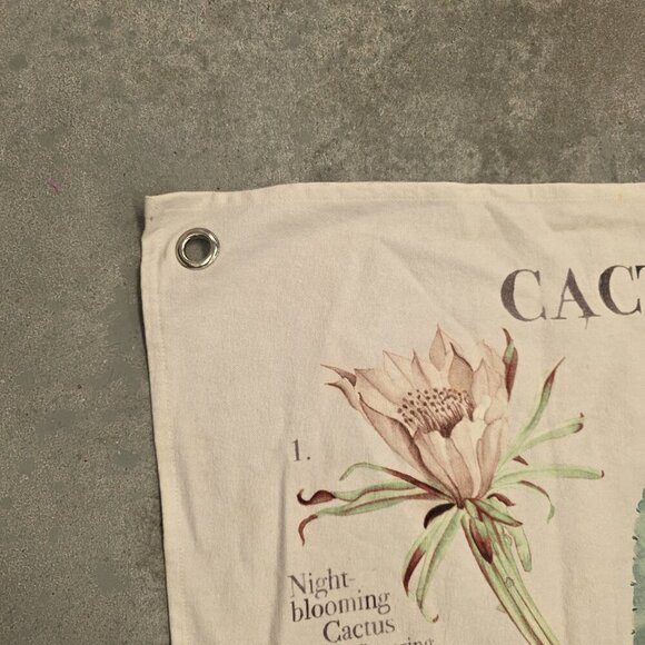 succulent plants Wall Hanging With Grommets 37x49in Approximate Decor Boho - Picture 3 of 5